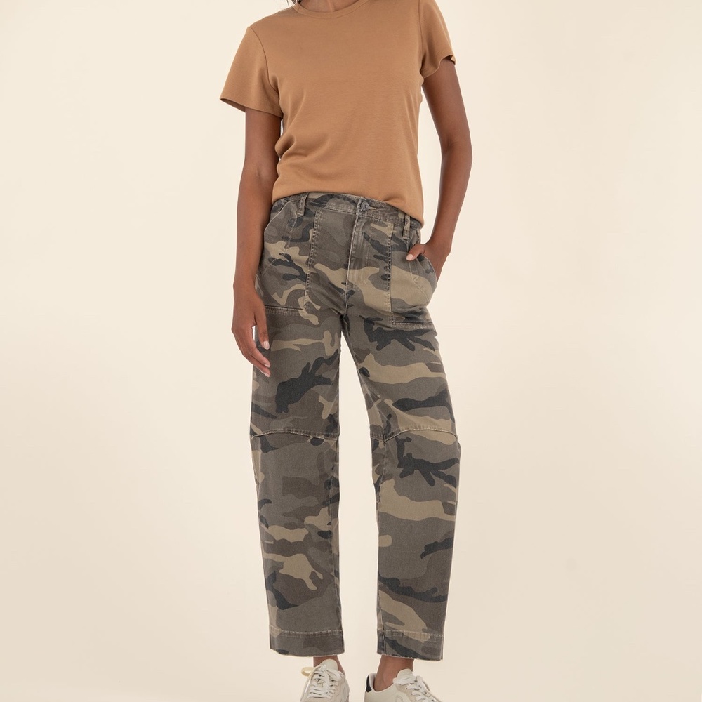 Kut from the Kloth Ashton High Rise Barrel Leg, Exclusive Size 44 / Olive